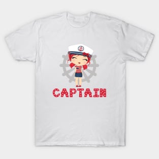 Captain girl (red) T-Shirt